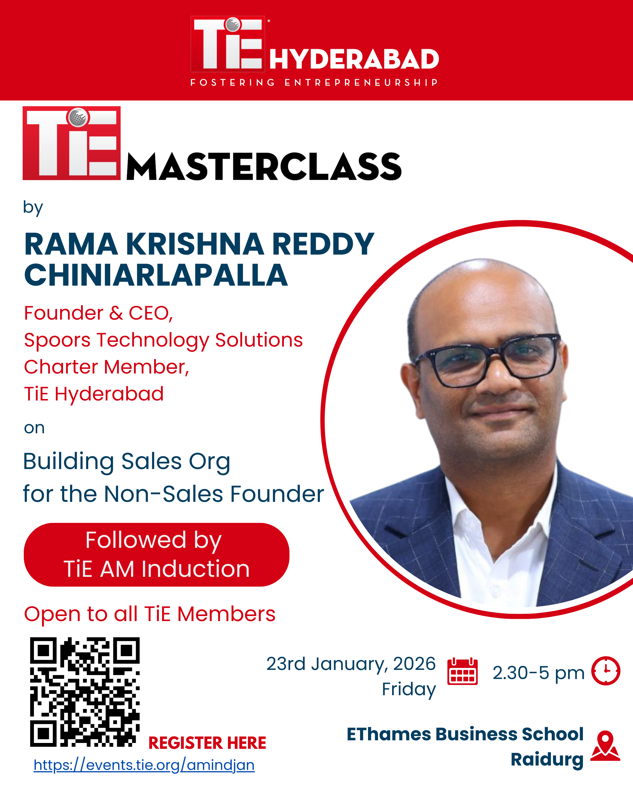 TiE AM Induction & TiE Masterclass